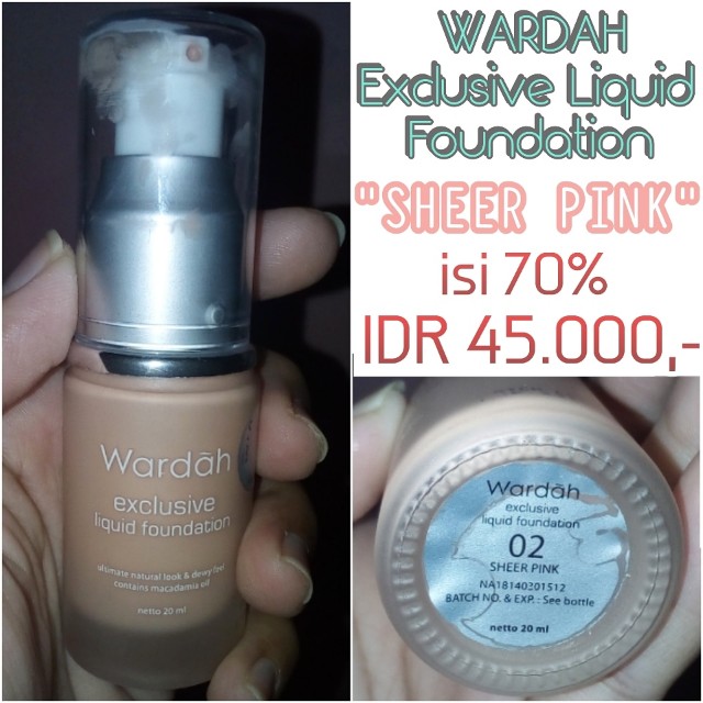 Wardah Exclusive Foundation Kesehatan Kecantikan Rias Wajah Di