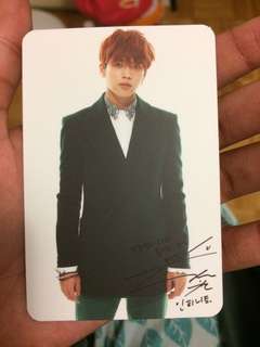 Woohyun photocard from Toheart