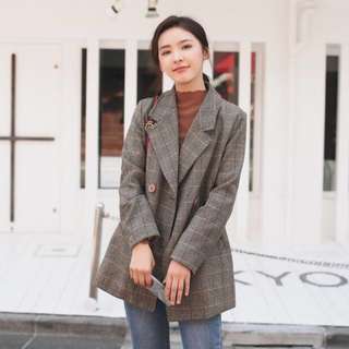 Checkered Blazer