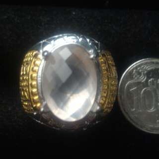 Rose quartz stone  ( free gift Akar Bahar Ring for every transaction As long as there is still )