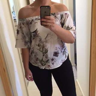 White Closet- Off The Shoulder Top