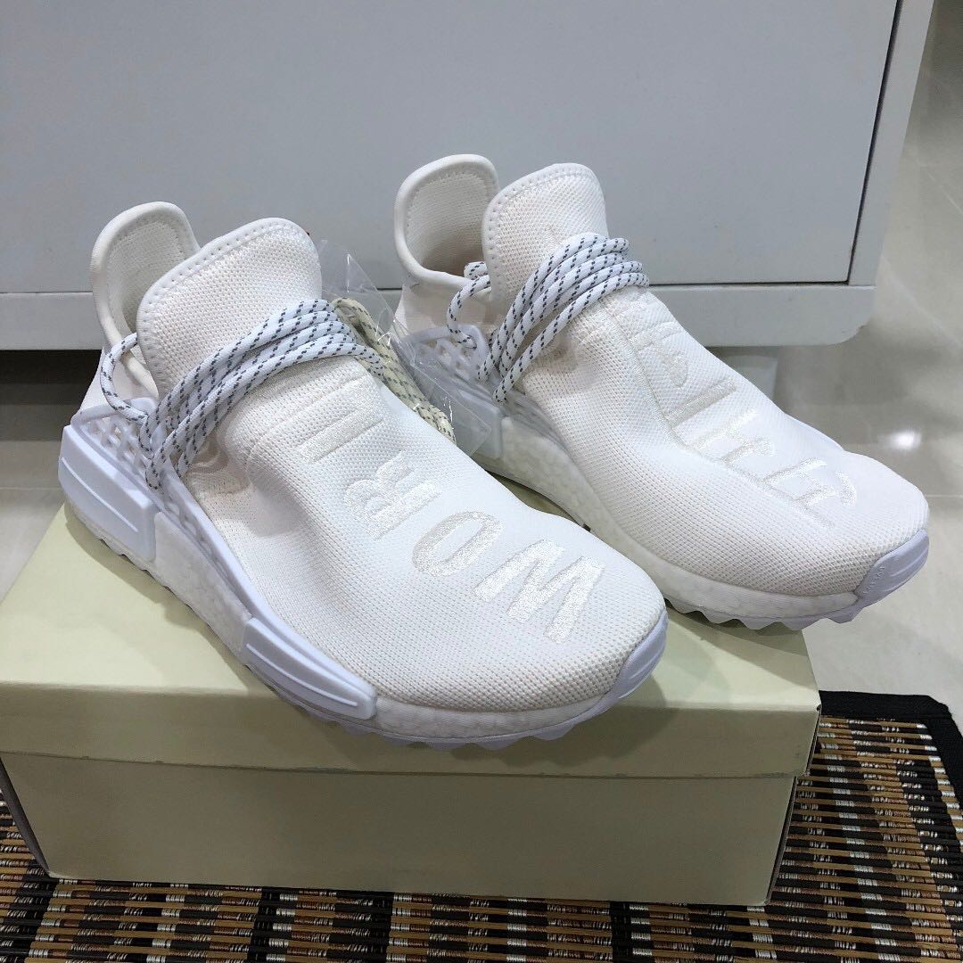 5 Us8 Adidas Human Race Nmd Pharrell Hu Holi Cream White Men S Fashion Footwear On Carousell