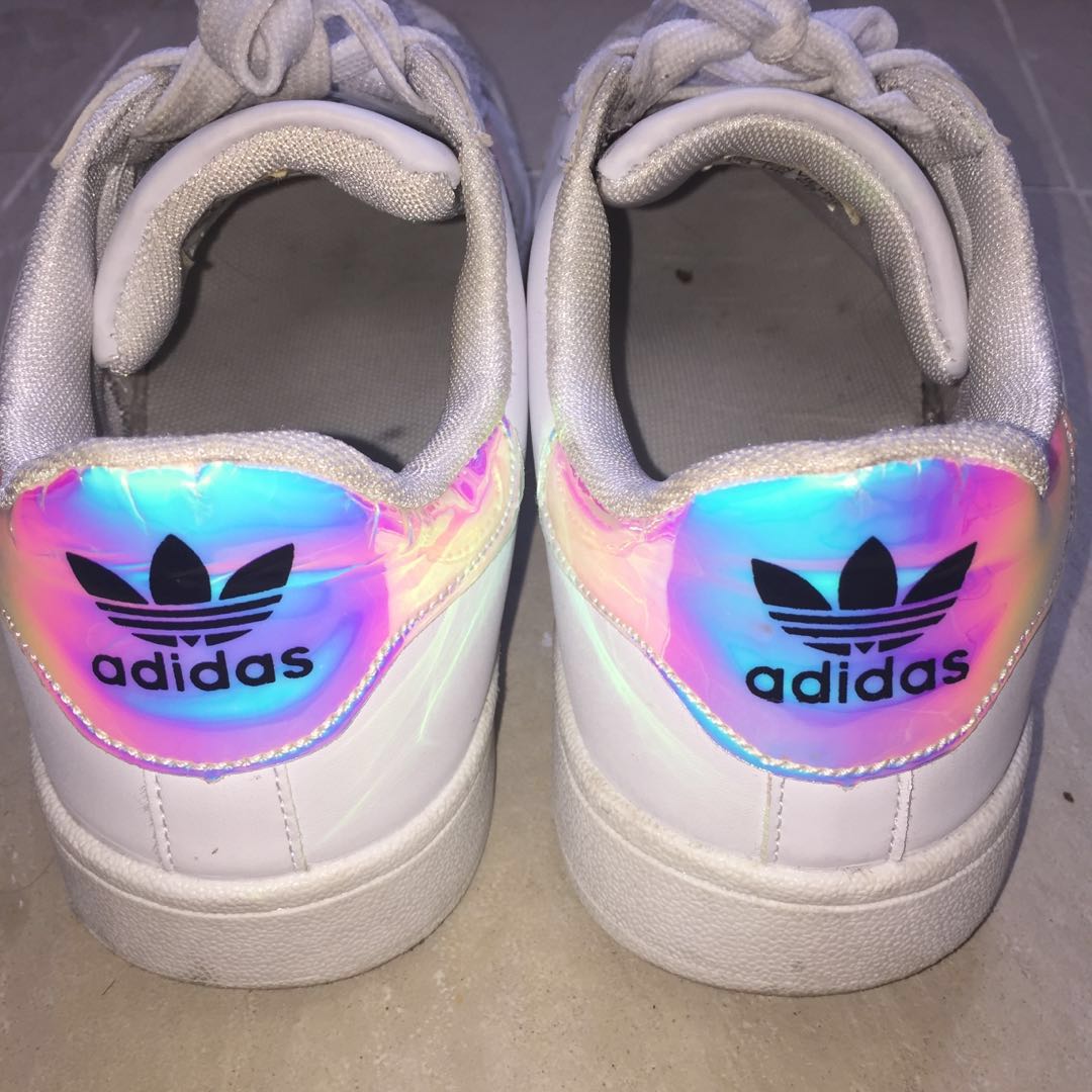 Holographic Adidas Shoes Women s Fashion Footwear Sneakers