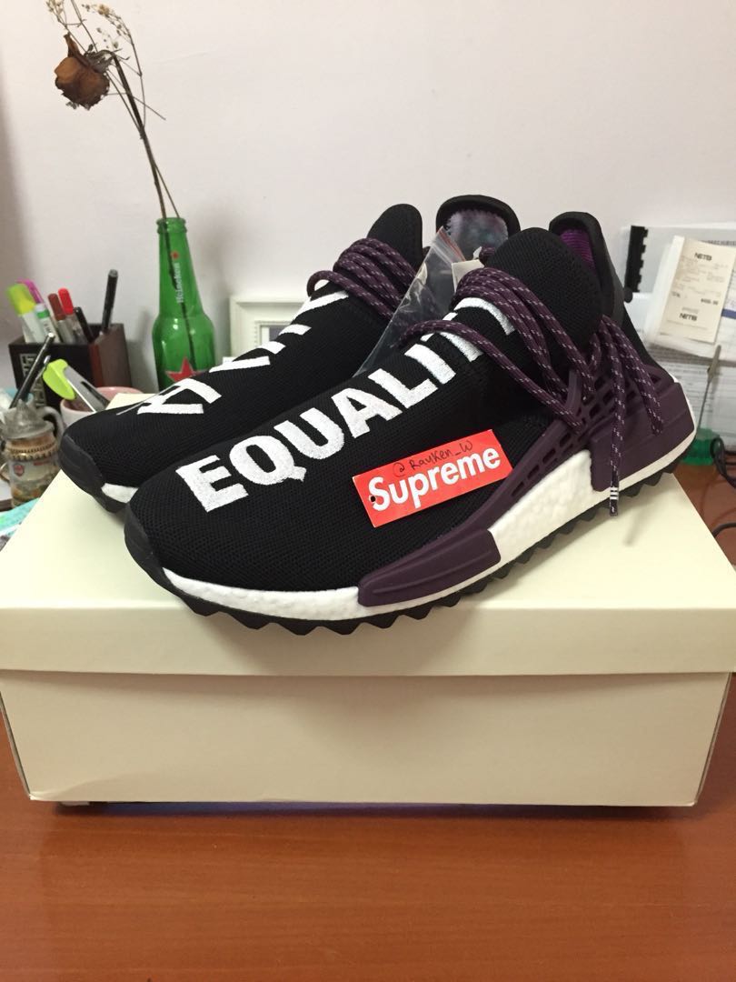Purple pharrell hotsell williams adidas
