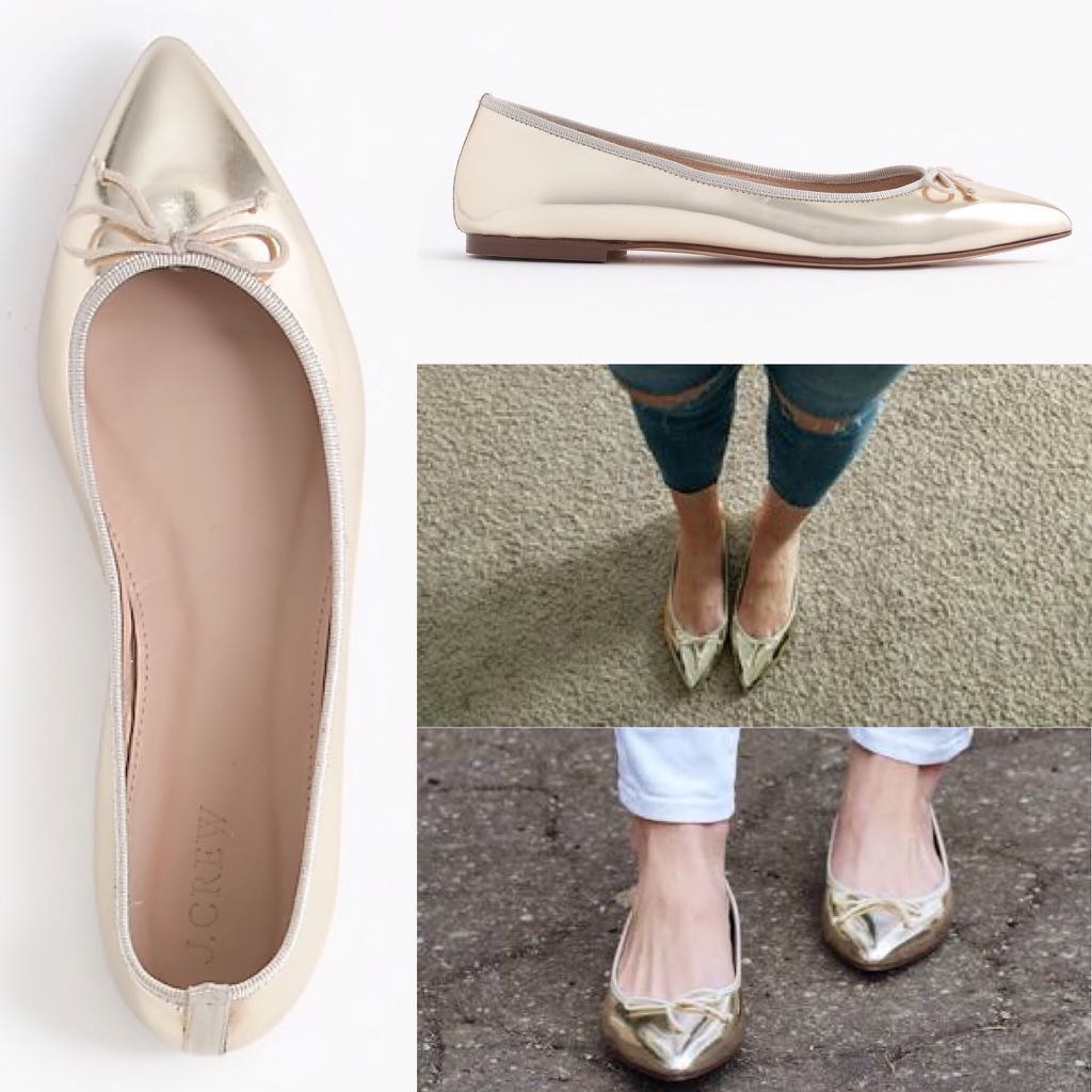 j crew pointed toe flats cheap online