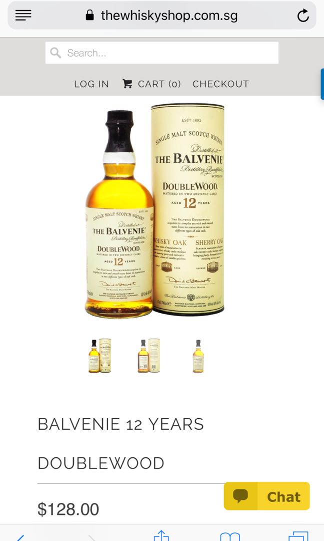 Balvenie 12, Everything Else on Carousell