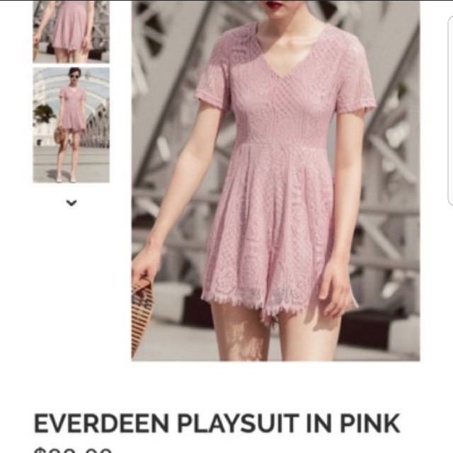 gucci pink playsuit