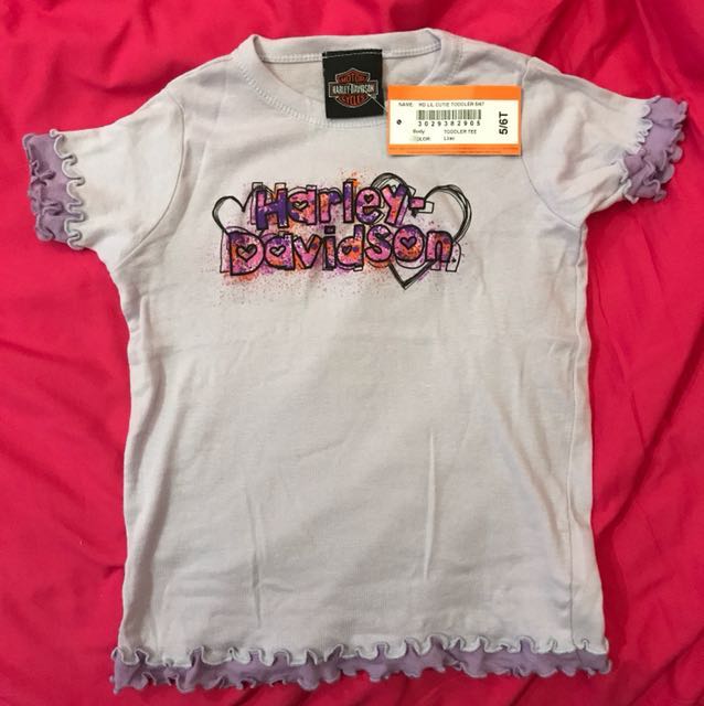 Harley Davidson Little Girl Short Sleeve Tee Babies Kids Girls