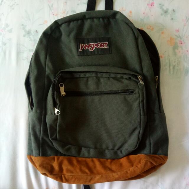 dark gray jansport backpack
