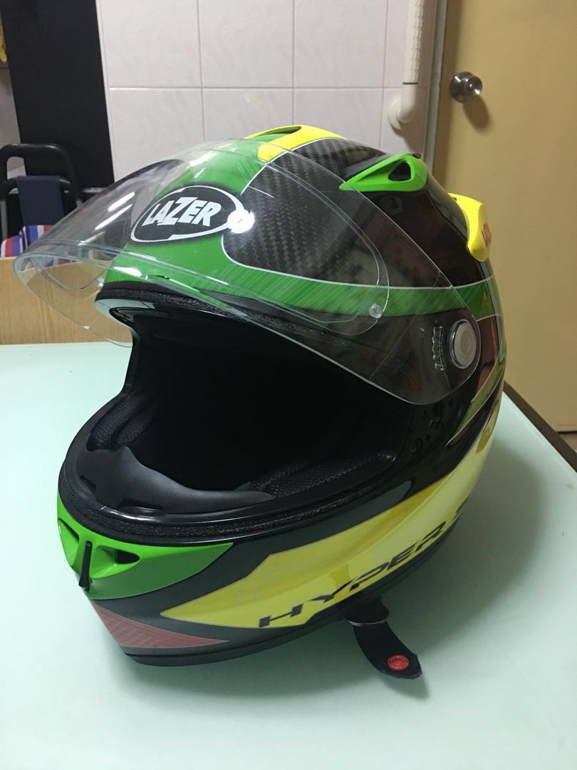 Lazer Osprey FULL CARBON FIBER Cool Runnings Rasta Helmet, Motorcycles