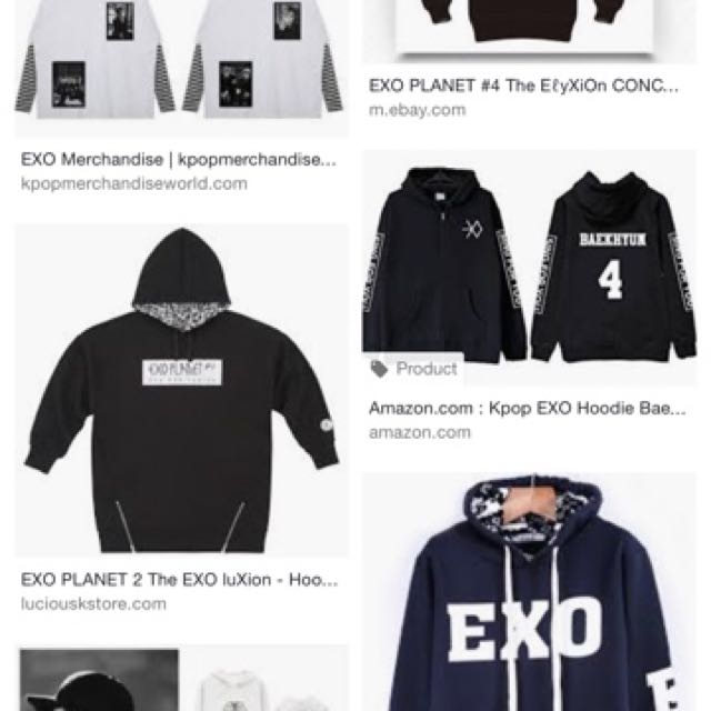 exo merchandise hoodie