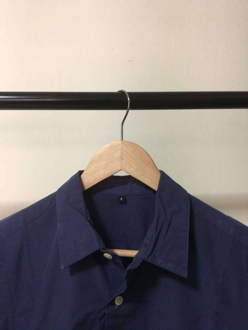 MUJI Oxford Short-Sleeve Shirt, Men's Fashion, Tops & Sets, Formal ...
