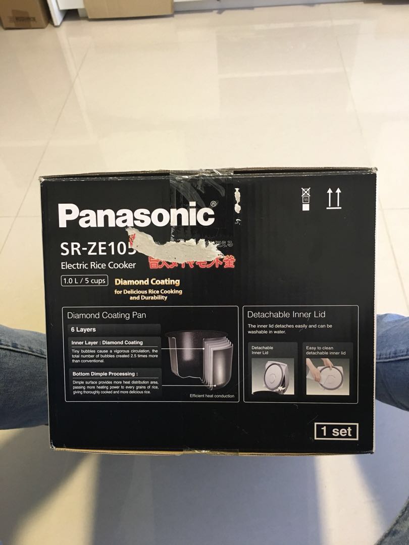 Panasonic Rice Cooker SRZE105, TV & Home Appliances, Kitchen