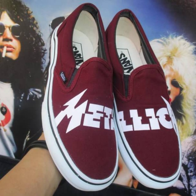 Vans outlet metallica maroon
