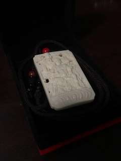 Mammoth (extinct) Ivory pendant 猛犸象牙不动明王
