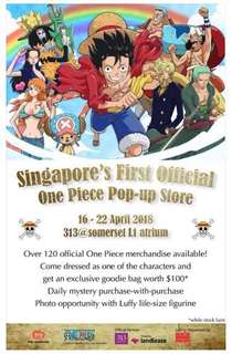 One Piece Popup Store in SG!