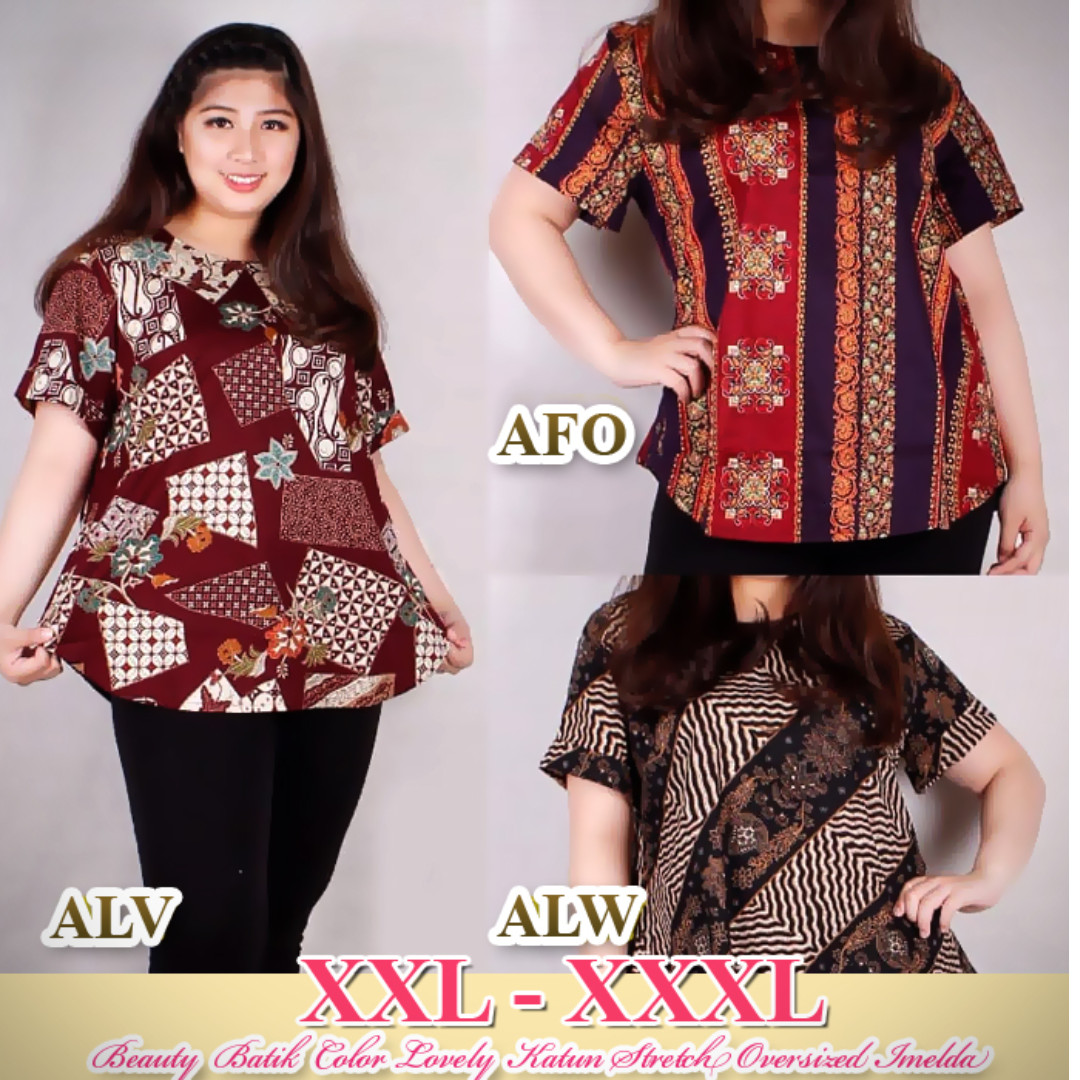 Atasan Batik XXL XXXL Beauty Batik Color Lovely Oversized Imel