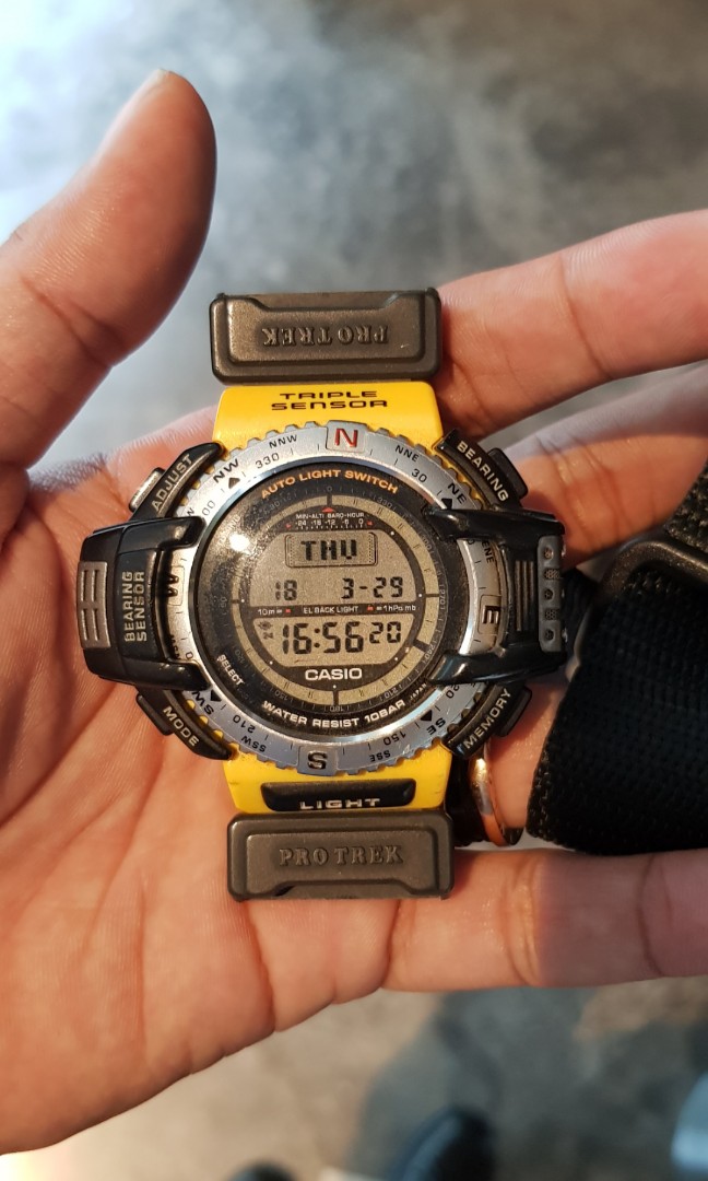 CASIO PRO TREK PRT-350 チタン - 腕時計(デジタル)