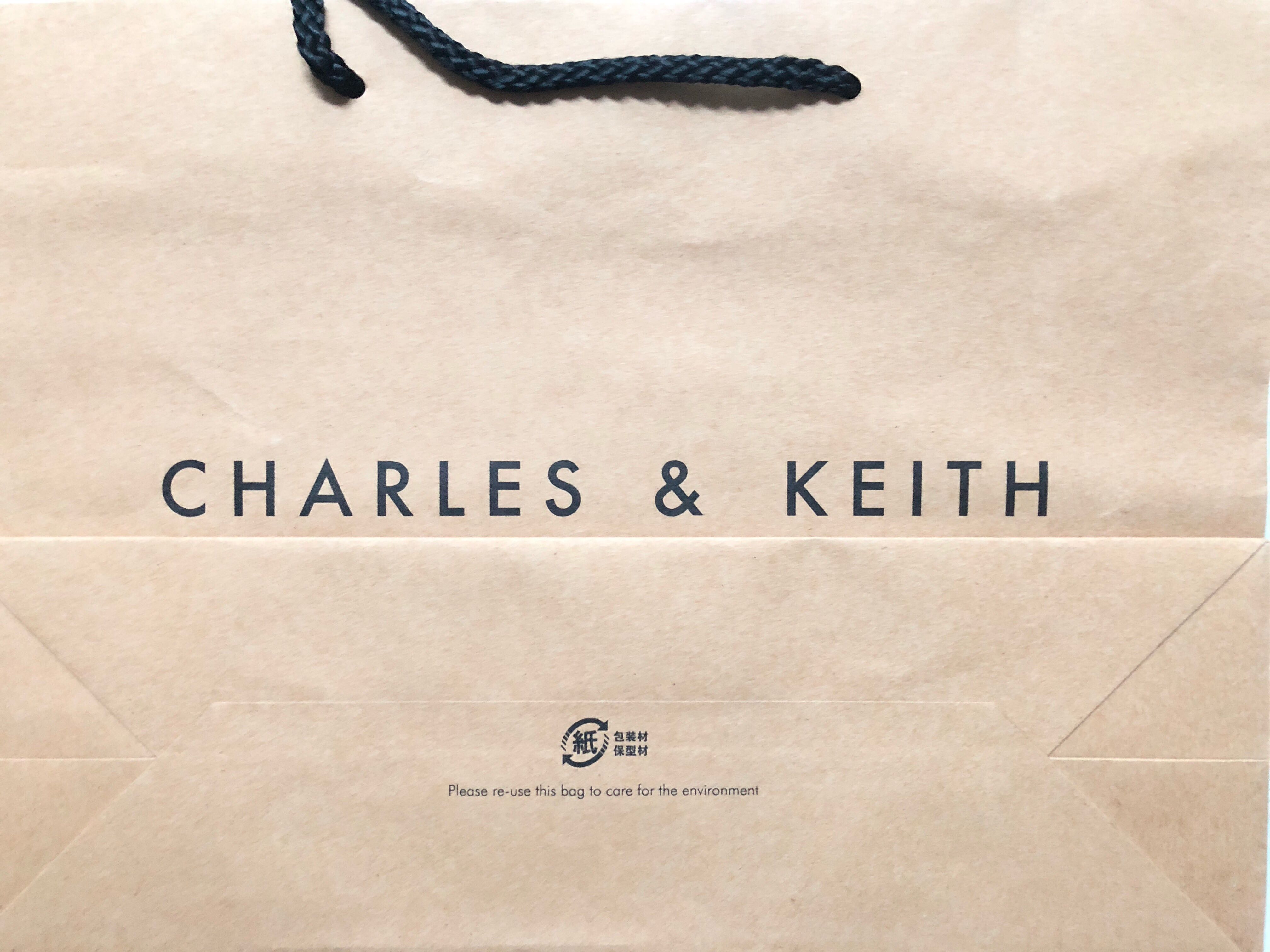 Paper bag charles and keith 2018 sales