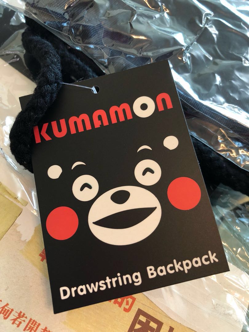 Kumamon drawstring backpack （分類：背包）位於 Hong Kong。 由 coffee817 提交（商品編號 161689184，圖片 4）。簡介： 。