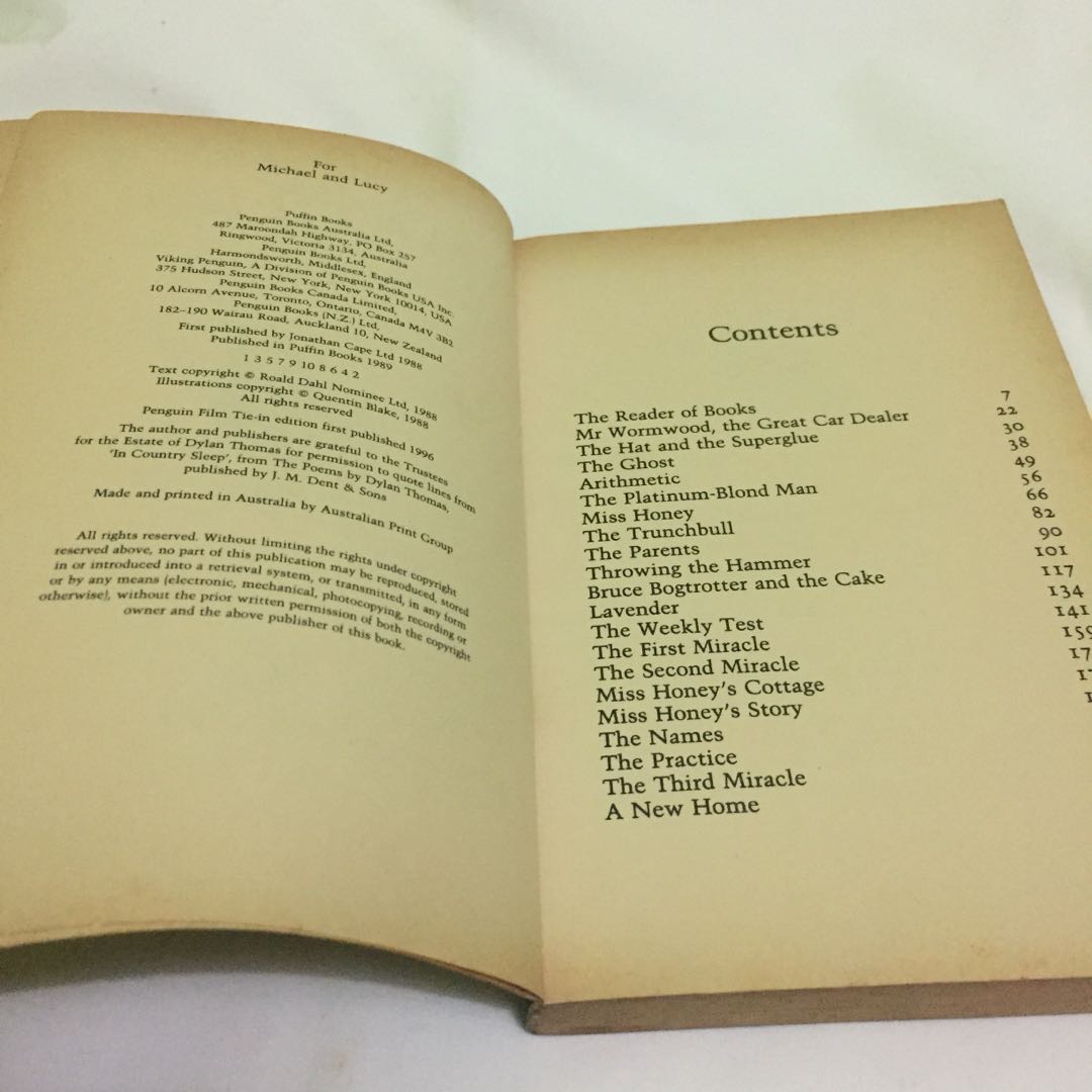 Matilda Movie Cover Roald Dahl 1996 Buku Alat Tulis Buku Anak