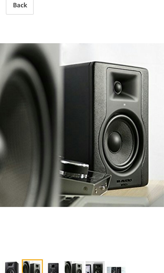 MAudio BX5 D3 100 W, 5 Inch Active Studio Monitor Speaker for Music Studio Production, Mixing