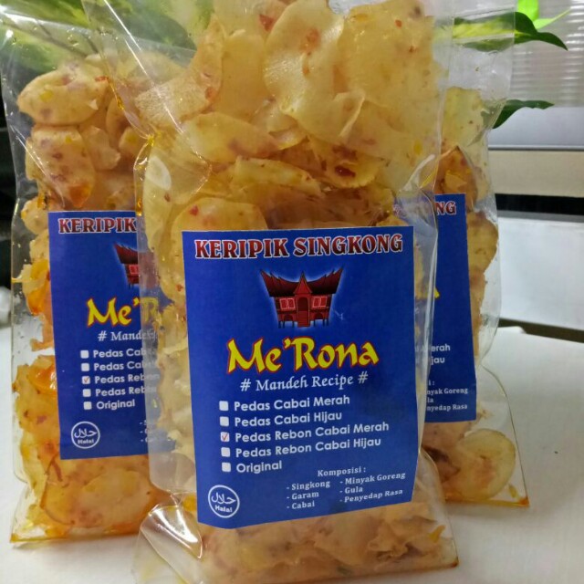 Merona Keripik Padang Singkong Makanan Minuman Snek Di Carousell