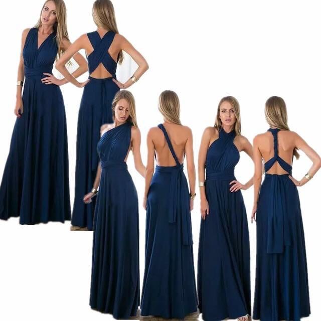 navy blue convertible dress