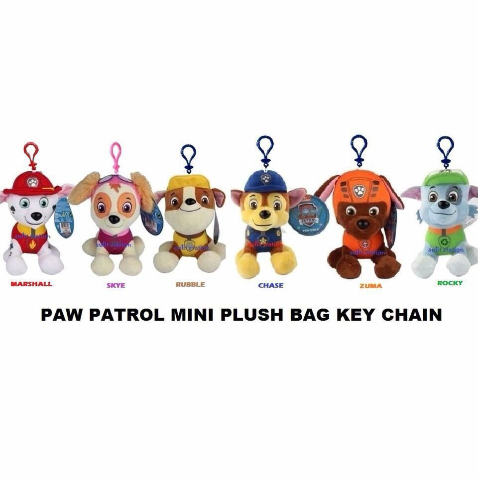 paw patrol mini stuffed animals
