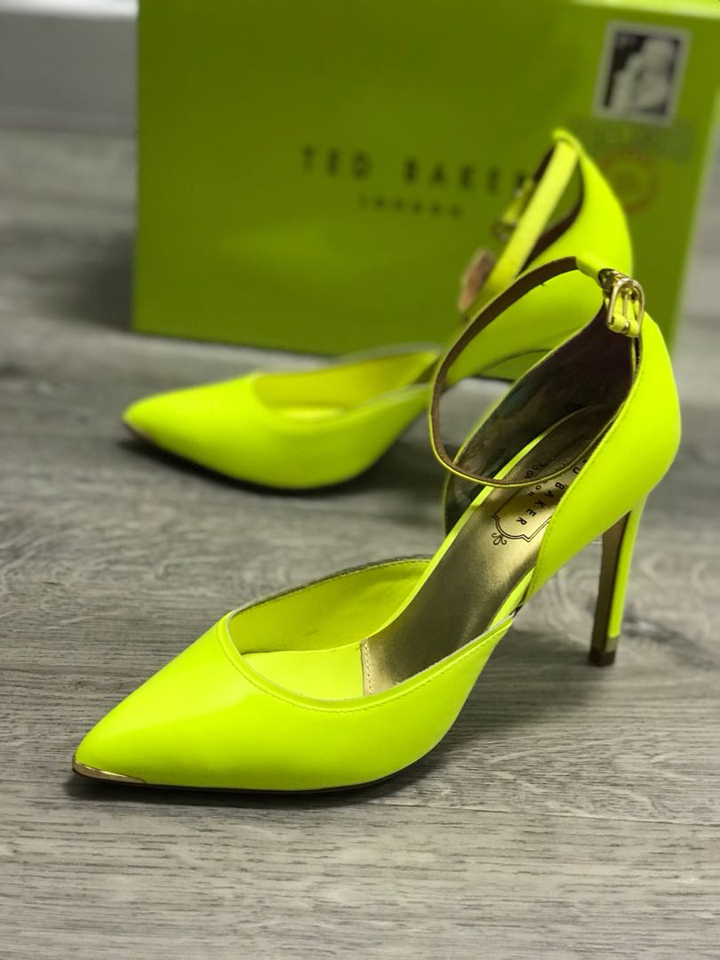 ted baker yellow heels