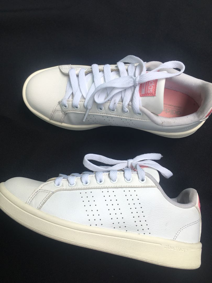 Adidas Neo Cloudfoam White Pink Women s Fashion Footwear
