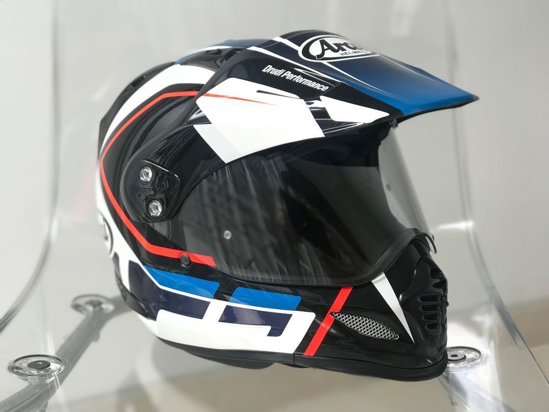 Blue Arai Tour Cross 3 Detour Medium Motorcycles Motorcycle Accessories On Carousell