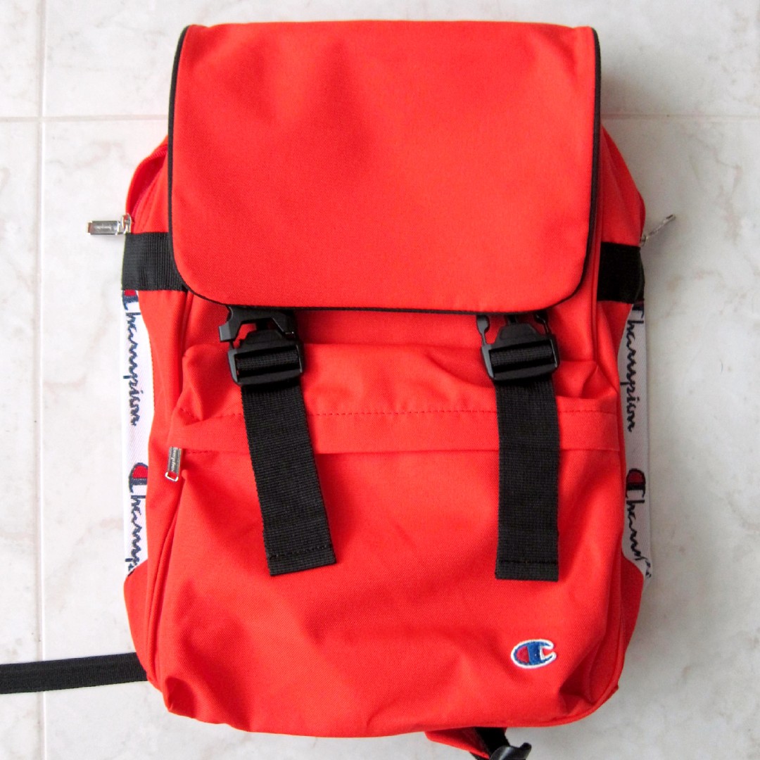 champion red backpack