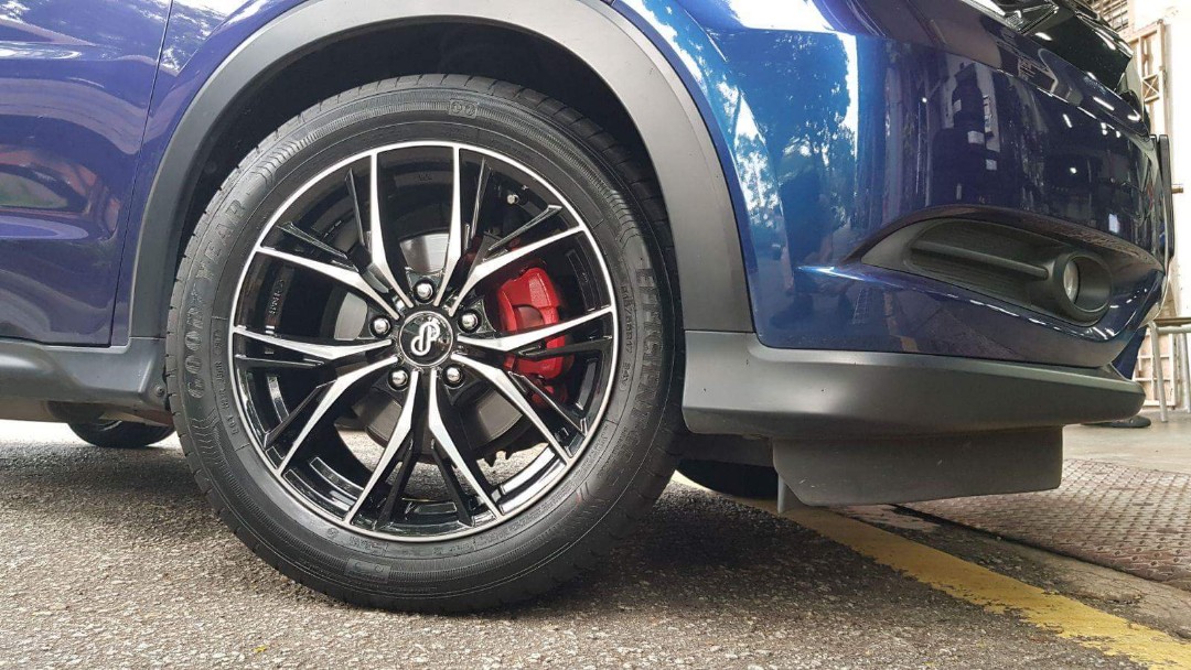 Original ENKEI ONX 17 inch RIMS with goodyear tyres fits vezel 5 x 114. ...