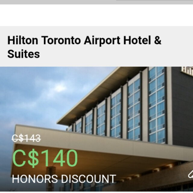 Hilton Toronto Airport Hotel Suites Discount Tickets Vouchers