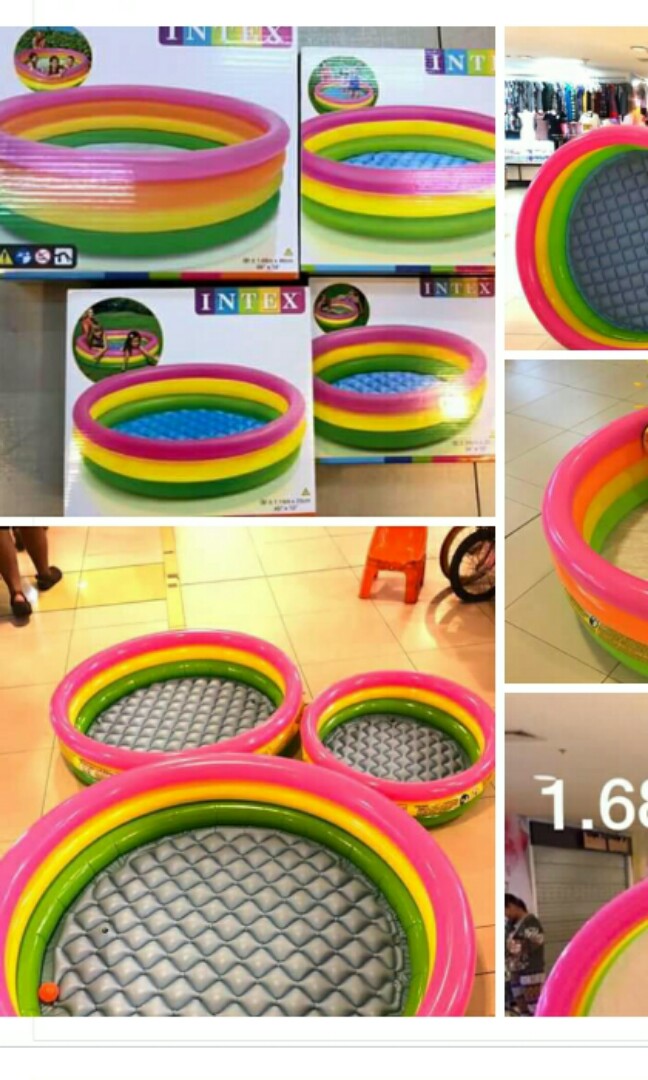 Intex Rainbow Pool Sizes 86cmx25cm 1 Kid Php450 1 14mx25cm 2kids