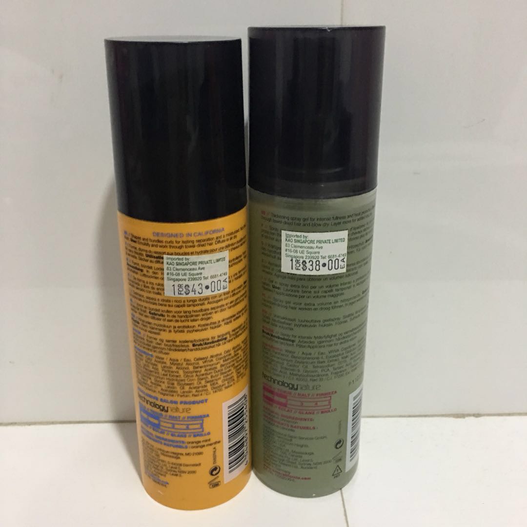 Kms Curl Up Creme And Volumizing Spray Health Beauty Hair Care On Carousell