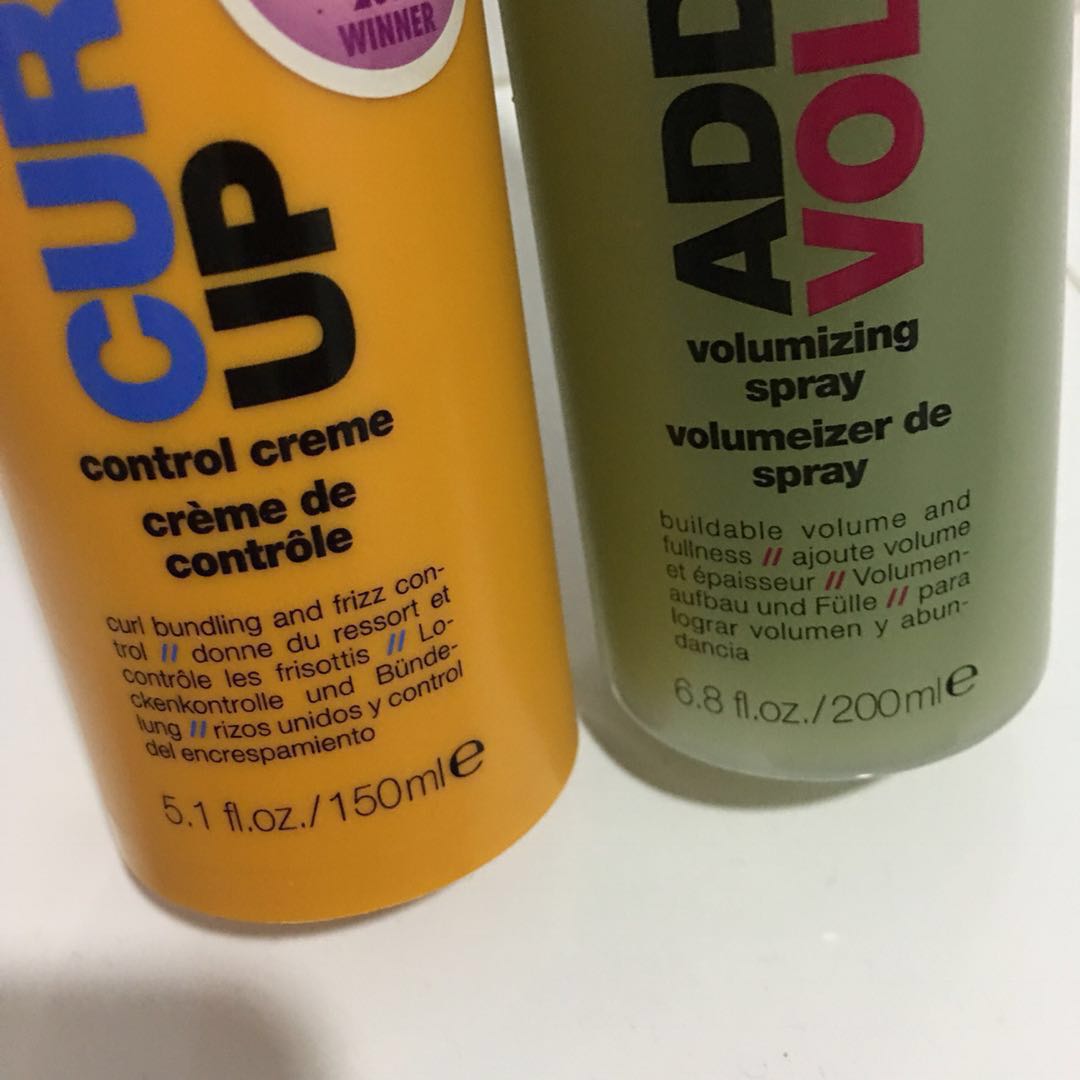 Kms Curl Up Creme And Volumizing Spray Health Beauty Hair Care On Carousell