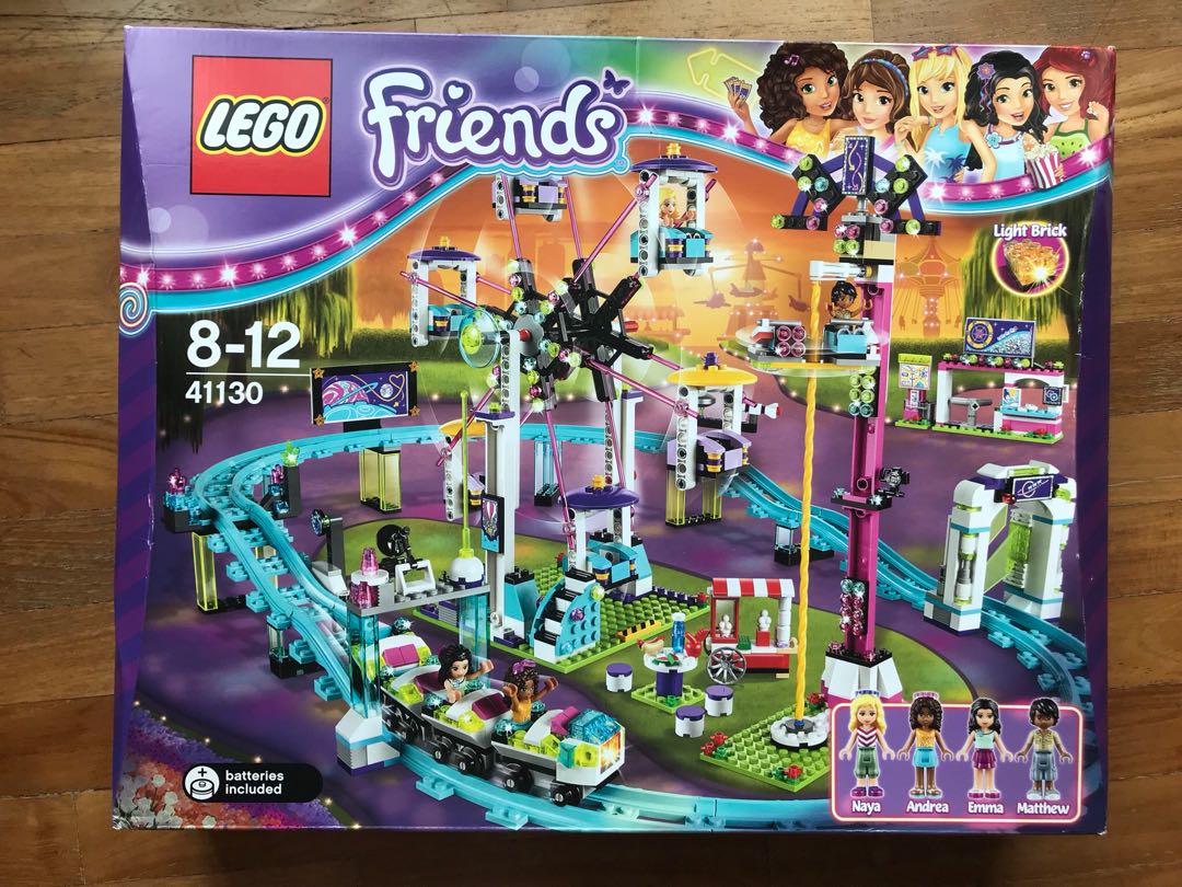 lego friends amusement park roller coaster 41130 toy for girls and boys