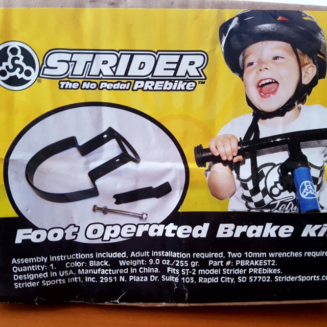Strider balance bike foot brake kit