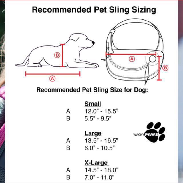 Wacky paws pet sling on sale