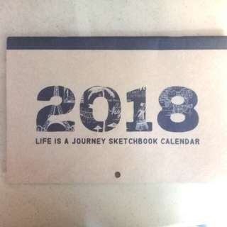 Life Is A Journey Sketchbook 2018 Wall Calendar