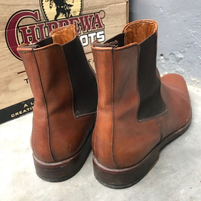 moreschi chelsea boots brown size 8 5US made italia Fesyen Pria Sepatu di Carousell