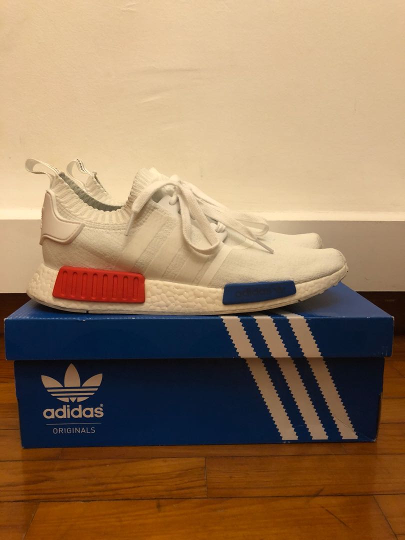 Adidas NMD R1 PK OG vintage white Men s Fashion Footwear Sneakers on Carousell