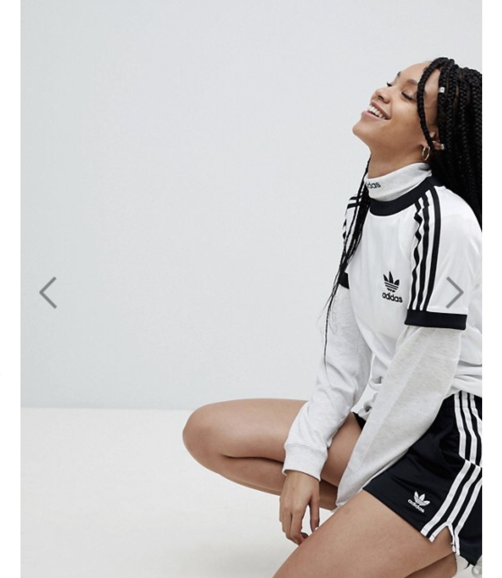 adidas originals adicolor three stripe shorts in black