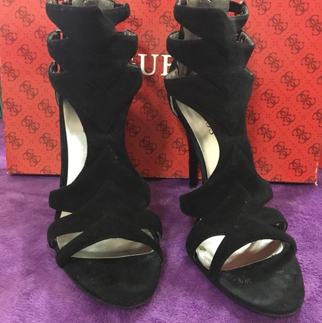 guess suede heels