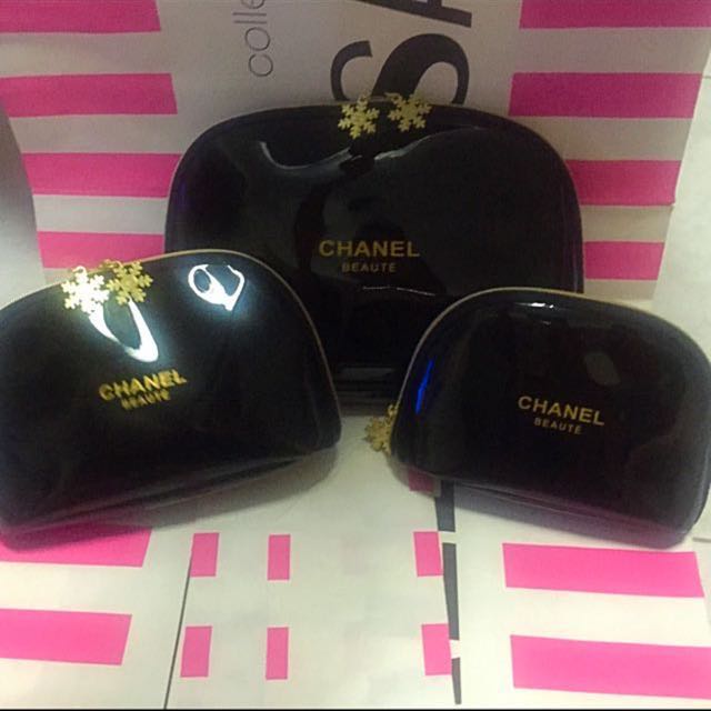 Chanel Snowflake Makeup Pouch Gift Health Beauty Makeup On