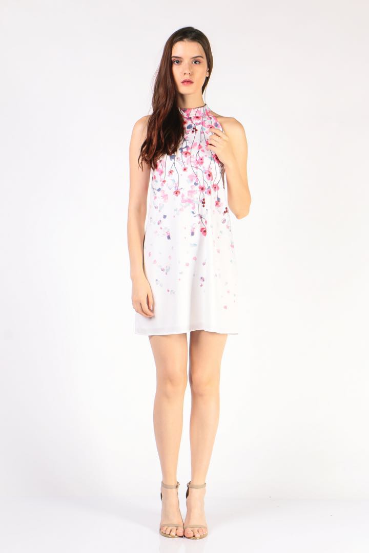 High Neck Swing Dress