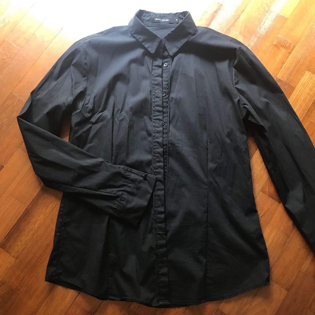 g2000 basic black work blouse