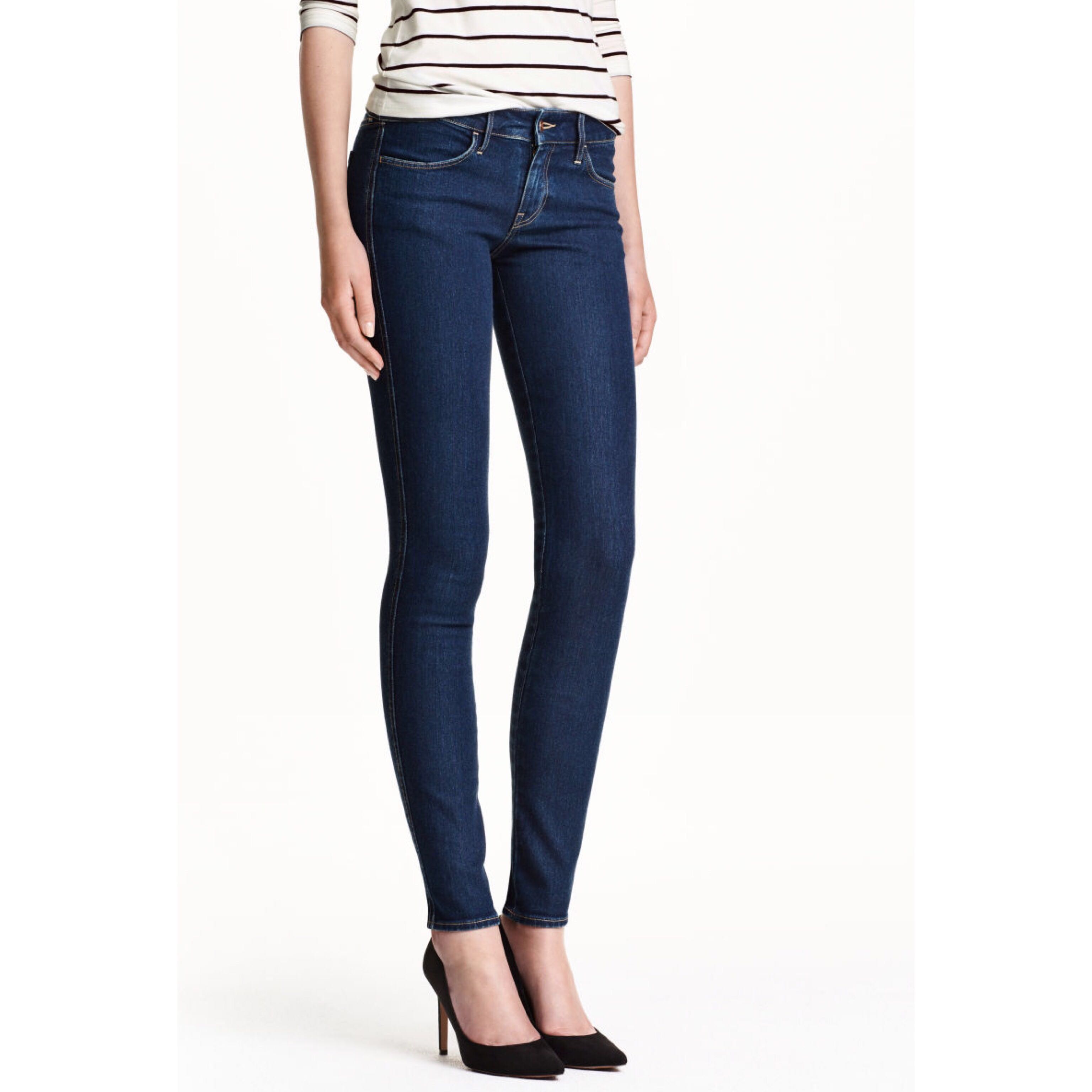 skinny low waist ankle jeans h&m